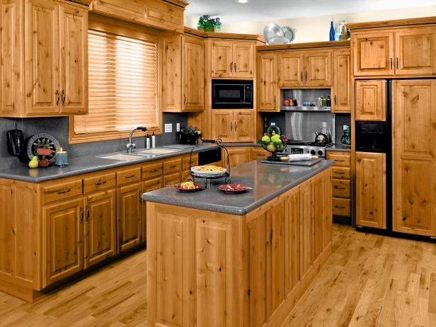 knotty pine wood shaker cabinet doors for kitchen