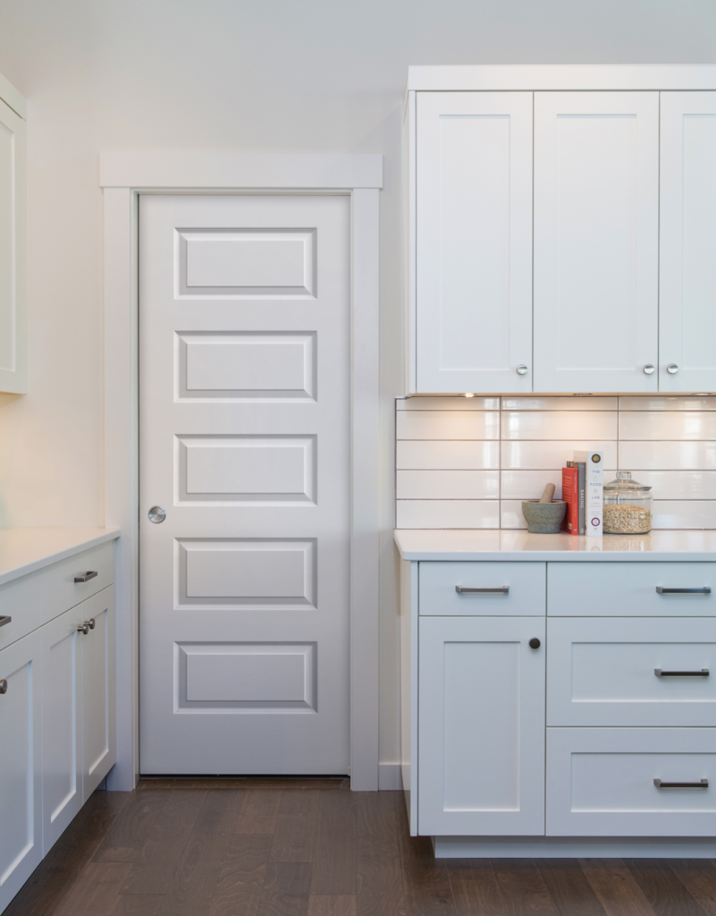 shaker style prehung pantry door white traditional design style 