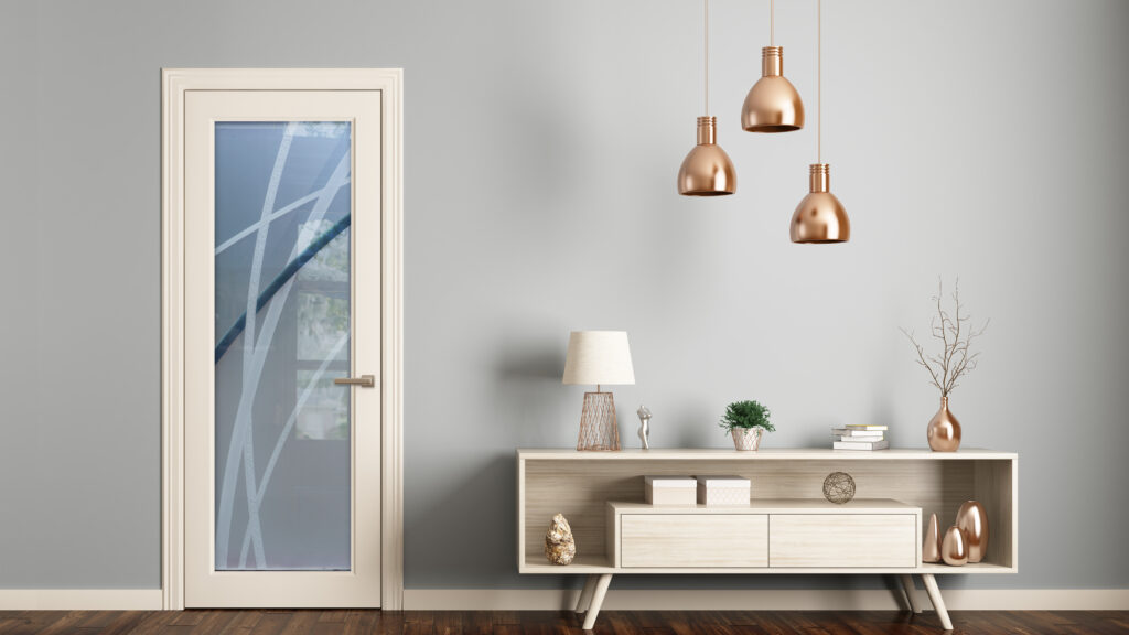 Arcos Private - 3D Solid Painted Private Frosted Glass Finish Interior Frosted Glass Doors Modern Decor Sans Soucie