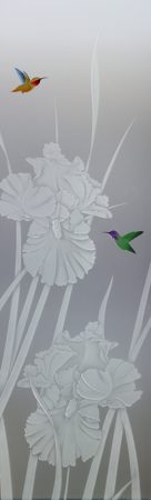 Door Glass Insert with sandblast Frosted Glass Design Art Glass Featuring Sandblast Etched Glass by Sans Soucie