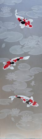 Door Glass Insert with sandblast Frosted Glass Design Art Glass Featuring Sandblast Etched Glass by Sans Soucie