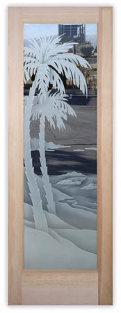Interior Door with sandblast Frosted Glass Design Art Glass Featuring Sandblast Etched Glass by Sans Soucie