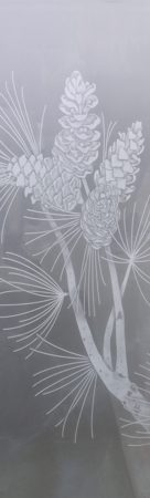 Door Glass Insert with sandblast Frosted Glass Design Art Glass Featuring Sandblast Etched Glass by Sans Soucie