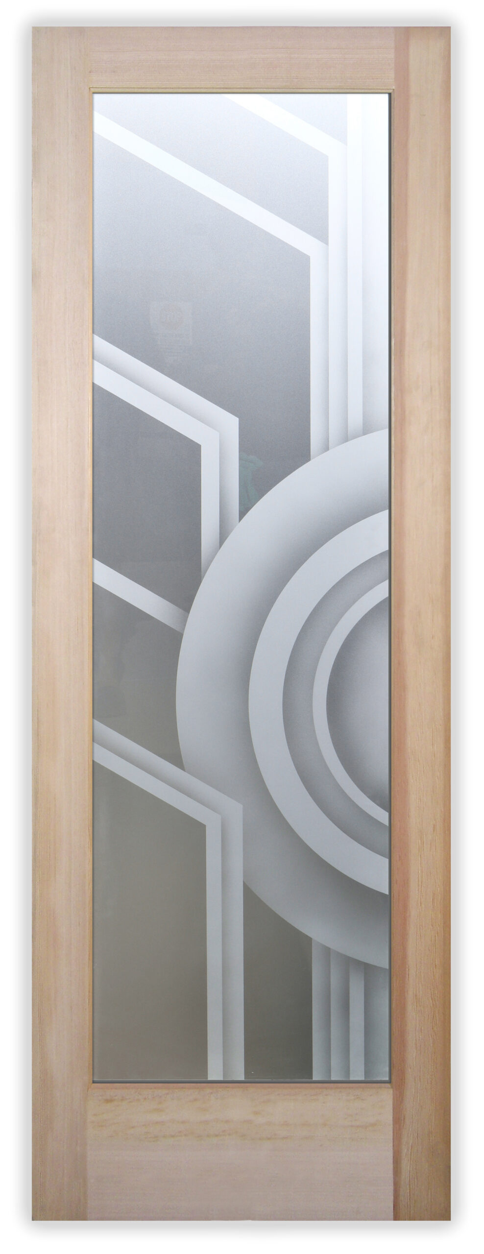 2D private interior door with glass frosted glass sun odyssey sans souice
