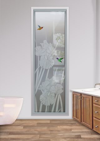 Window with sandblast Frosted Glass Design Art Glass Featuring Sandblast Etched Glass by Sans Soucie