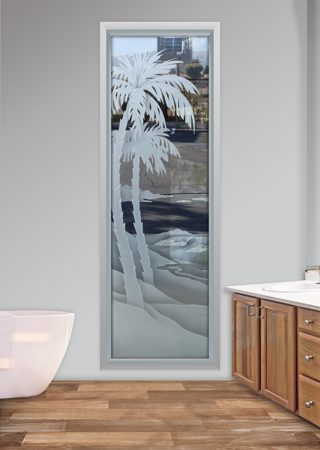 Window with sandblast Frosted Glass Design Art Glass Featuring Sandblast Etched Glass by Sans Soucie
