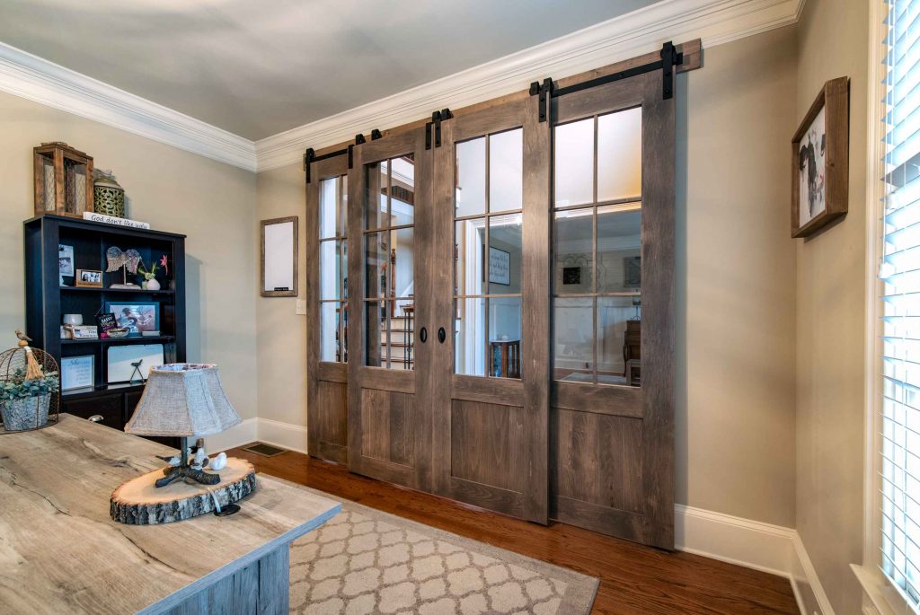 Custom Sliding Modern Barn Doors Interior Double Doors with Glass