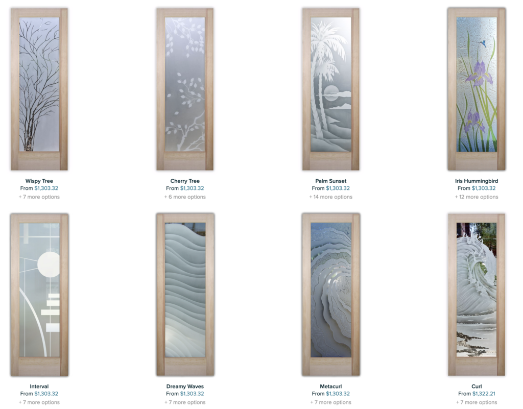 frosted glass interior doors by sans soucie art glass etched carved glass designs