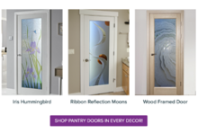 frosted glass pantry doors for privacy