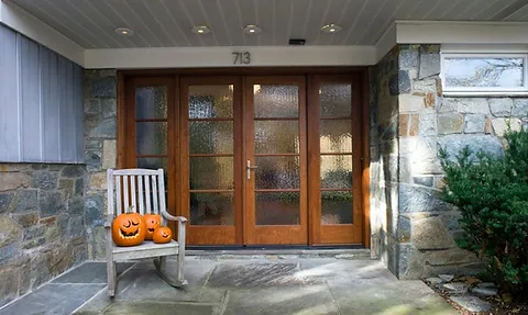 Rain Glass Doors Exterior Entry Door