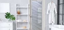 Interior Frosted Glass Doors bathroom door sans soucie dreamy waves 2D Enhanced Private oceanic decor
