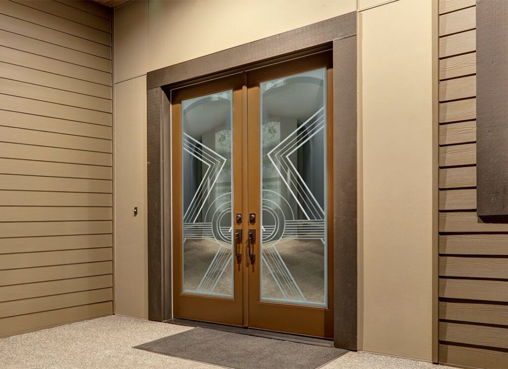 Odyssey A Front Door Glass Insert Not Private 3D Clear Glass Front Entry Door Modern Decor Sans Soucie