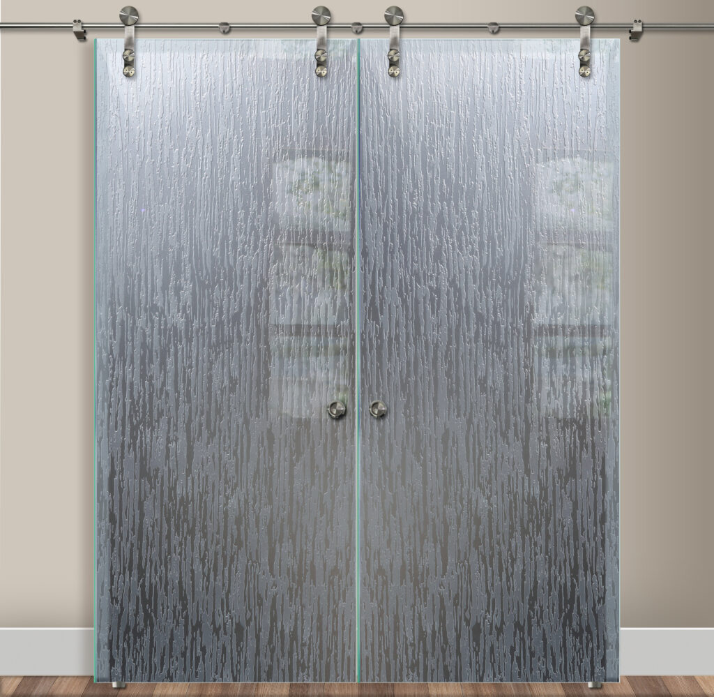 Barn door style closet