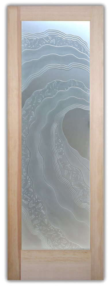 Metacurl Front Door Private 3D Frosted Glass Finish Exterior Entry Sans Soucie