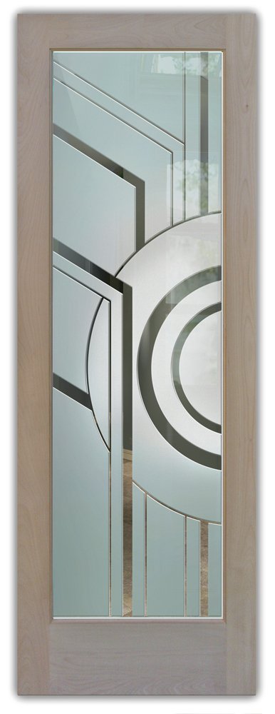 Sun Odyssey pantry Door Alder Clear Not Private 3D Clear Glass Finish Geometric Decor Sans Soucie 