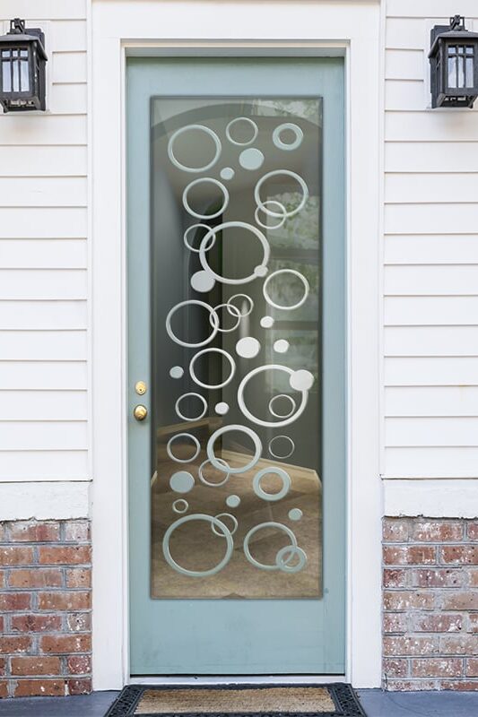 Circularity Not Private 3D Clear Glass Finish Beach Decor Glass Front Doors Sans Soucie 