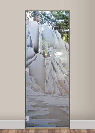 Interior Glass Door with sandblast Frosted Glass Design Art Glass Featuring Sandblast Etched Glass by Sans Soucie