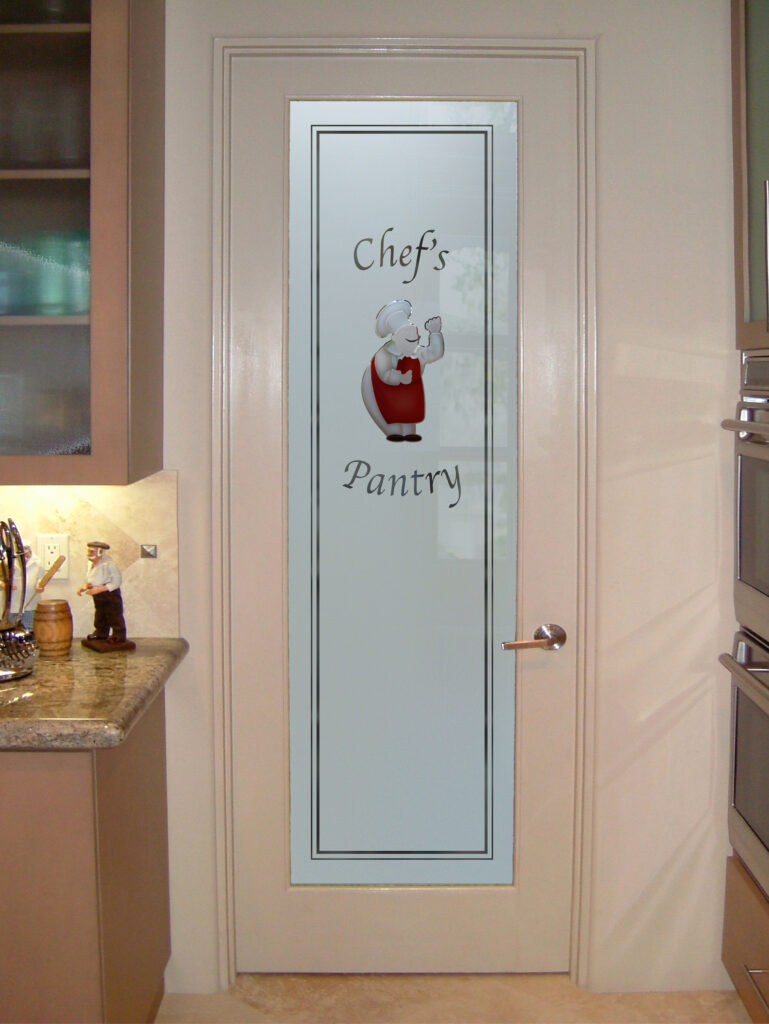 Playful Pastry Chef pantry door