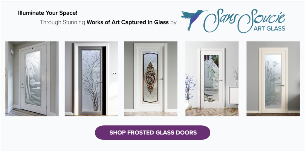 frosted glass doors sans soucie art glass