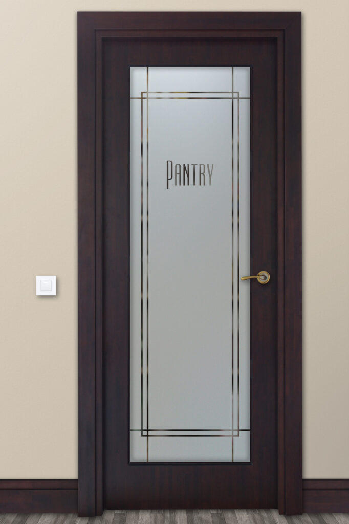 Frosted Glass Pantry Door Ultra Pantry Semi-Private 1D Negative Modern Minimalist Decor Sans Soucie