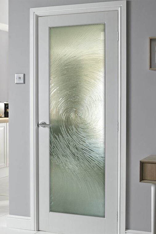 Glass Pantry Doors Cast Swirls II - Cast Glass CGI Oceanwave Interior Semi-Private Cast Glass Cast Glass Pantry Door Sans Soucie 