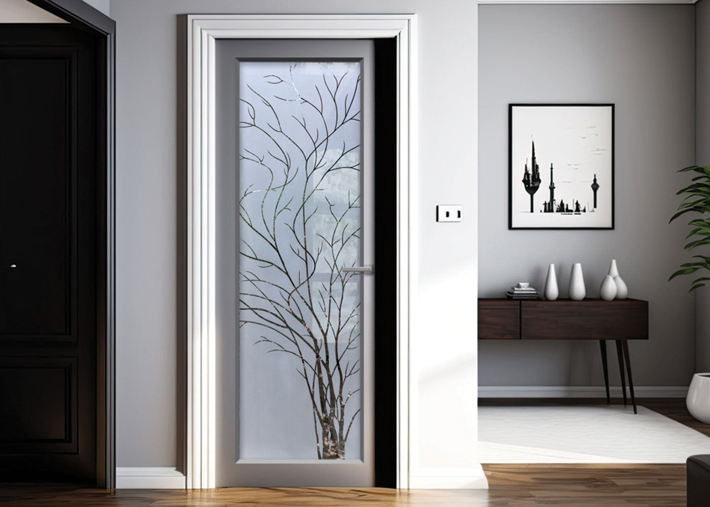 Decorative etched glass interior doors discount