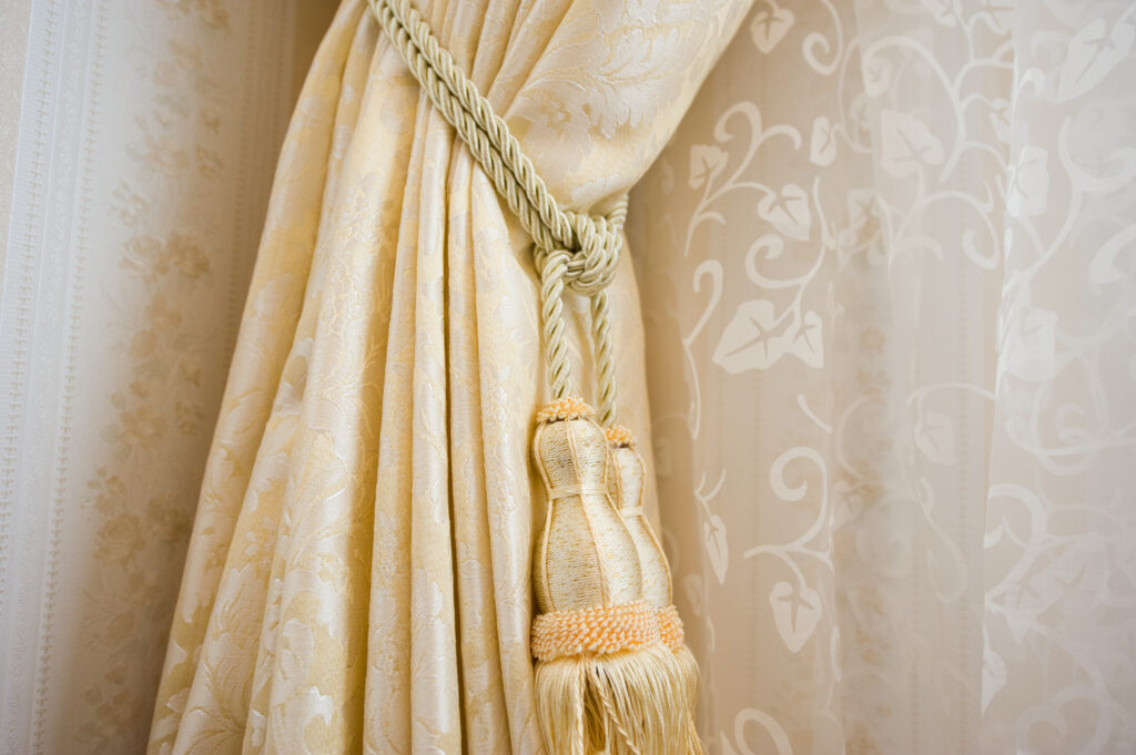 vintage decor style home victorian decorating accessory heavy drapes with tassels