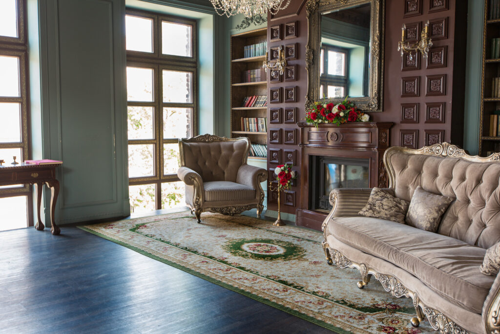 vintage decor style home victorian living room