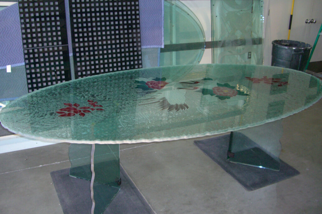 Decorative Dining Table Glass