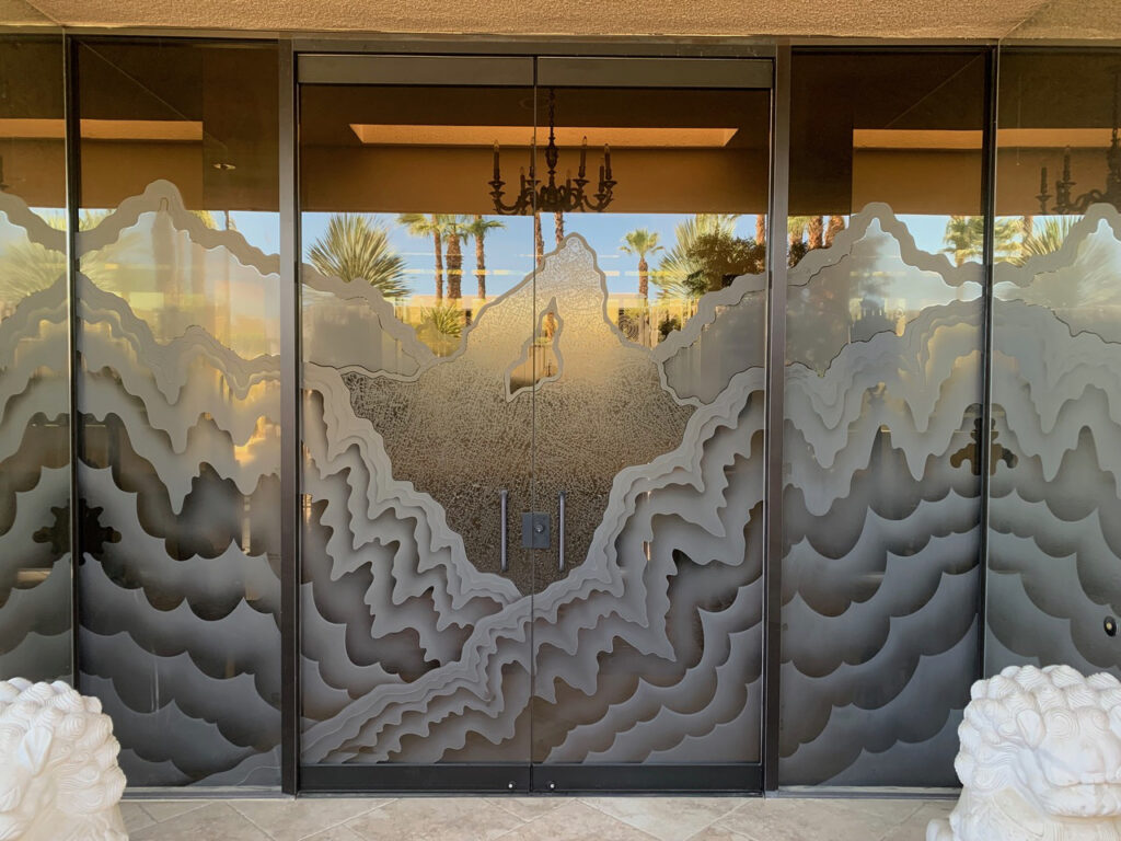 Contemporary Frameless Glass Doors for commercial areas with heavy use.