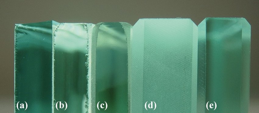 glass edge edges cut seamed ground polished