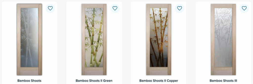 frosted glass bathroom door asian inspired design