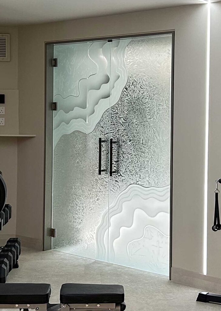 Safe interior glass doors.