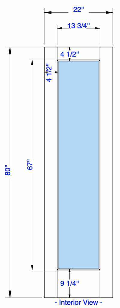 1501 door small glass pantry door specs 22 inch wide