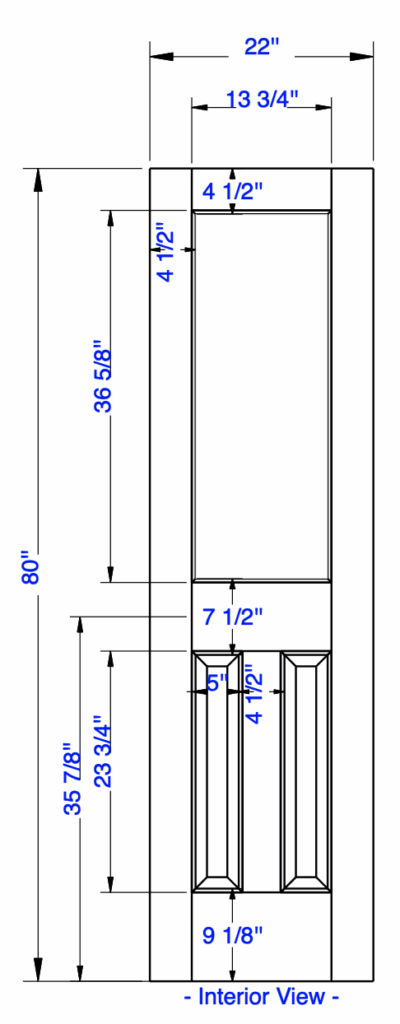 1244 door small pantry door specs 22 inch wide door