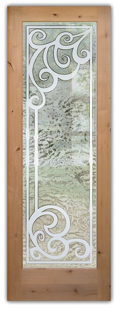 1D-on-a-Gluechip-Finish-Sans-Soucie-Art-Glass-best frosted glass pantry door for privacy