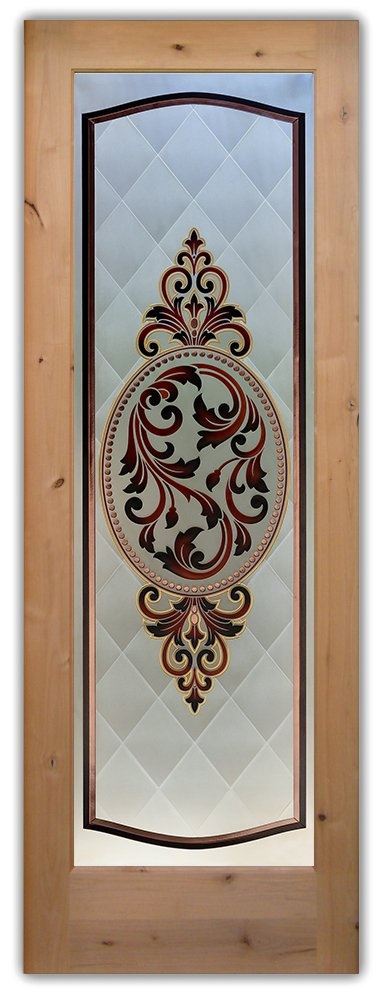 Private-3D-Carved-Shaded-Painted-Frosted-Glass-Pantry-Doors-Sans-Soucie-Art-Glass-
