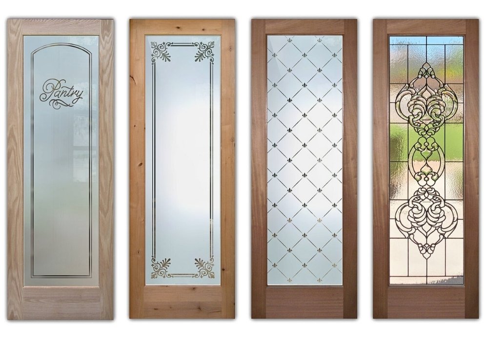 Traditional-Design-Handcrafted-Frosted-Glass-Pantry-Doors-by-Sans-Soucie-Art-Glass