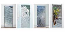 shower-door-glass-replacement-Handcrafted-Frosted-Glass-Shower-Doors-for-by-Sans-Soucie-Art-Glass-collage