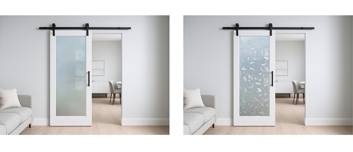 Modern-barn-door-Frosted-Glass-Barn-Door-by-Sans-Soucie-Art-Glass-PRIVATE-SETTING-5