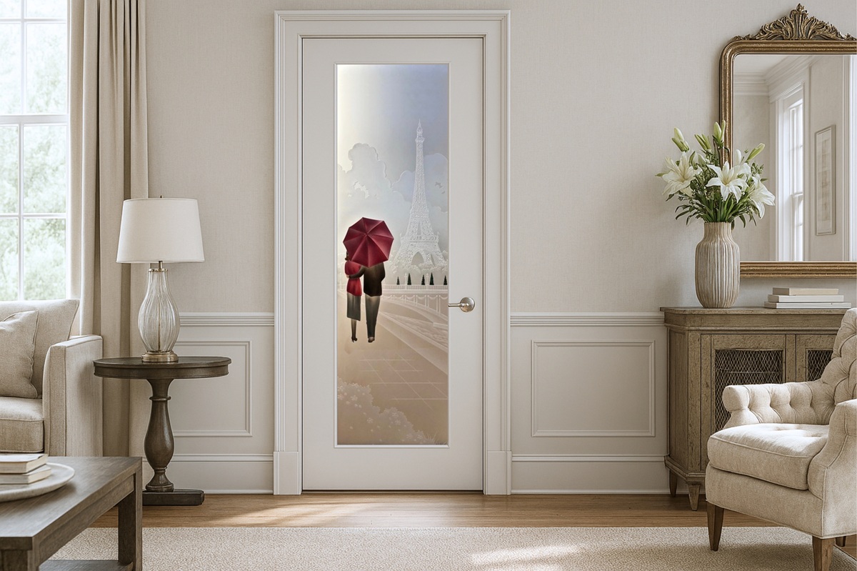 Paris-3D-Carved-Shaded-Painted-Private-Art-Deco-Design-Frosted-Glass-Interior-Door-Setting-Sans-Soucie-Art-Glass