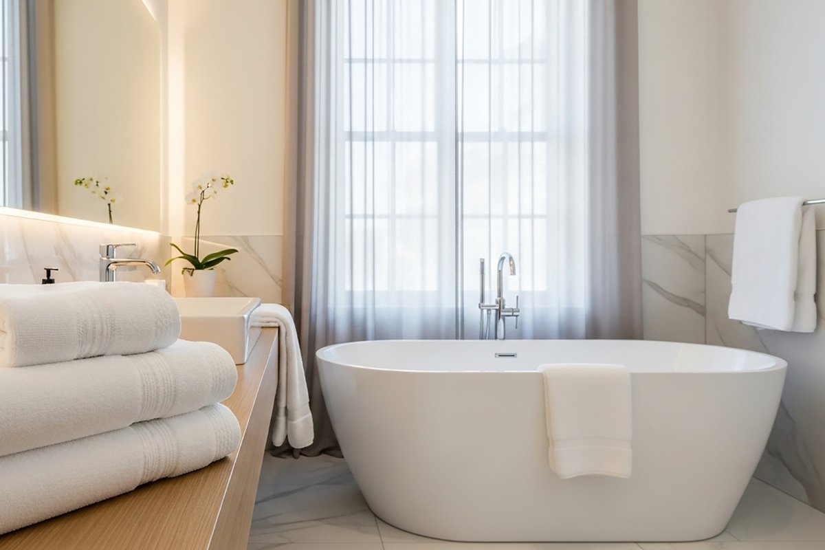 Sheer Curtains for Bathroom Windows