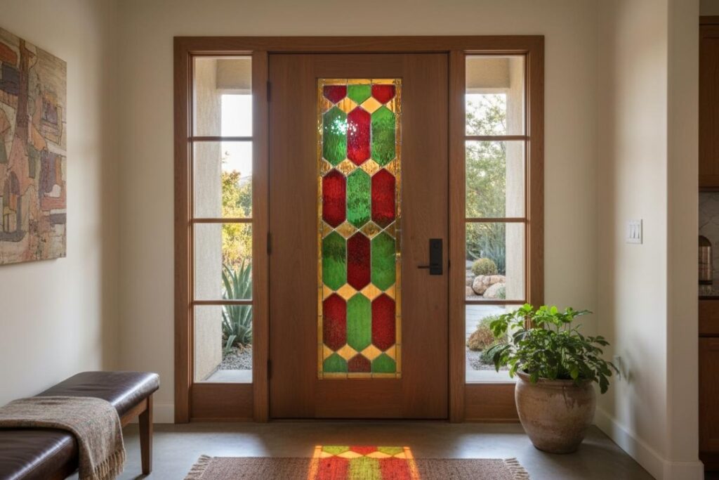 what is stained glass door