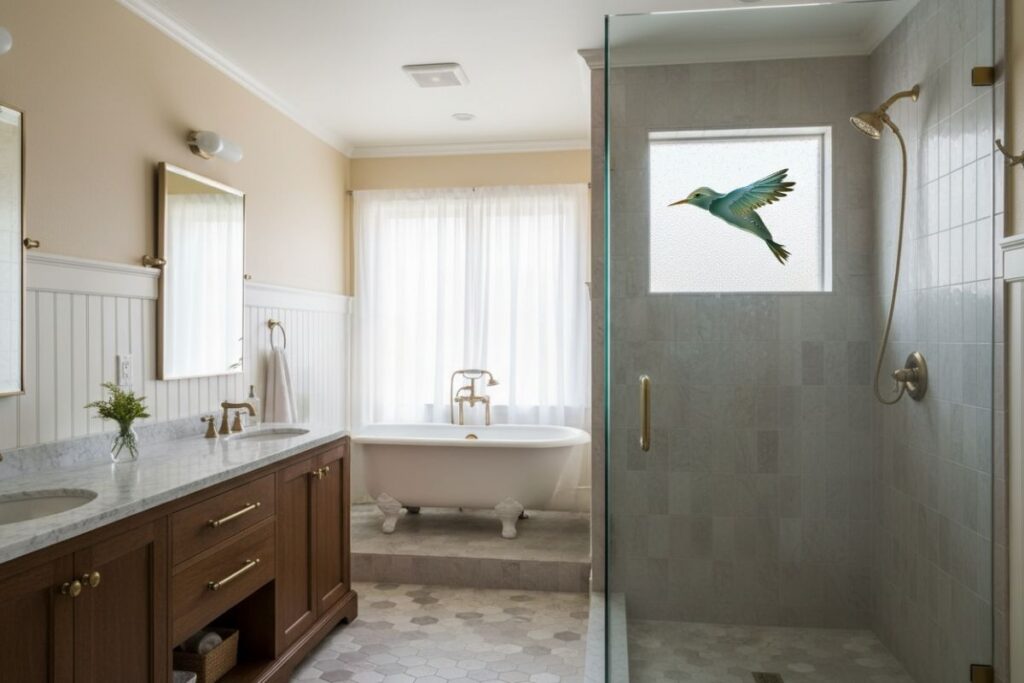 Small square privacy window