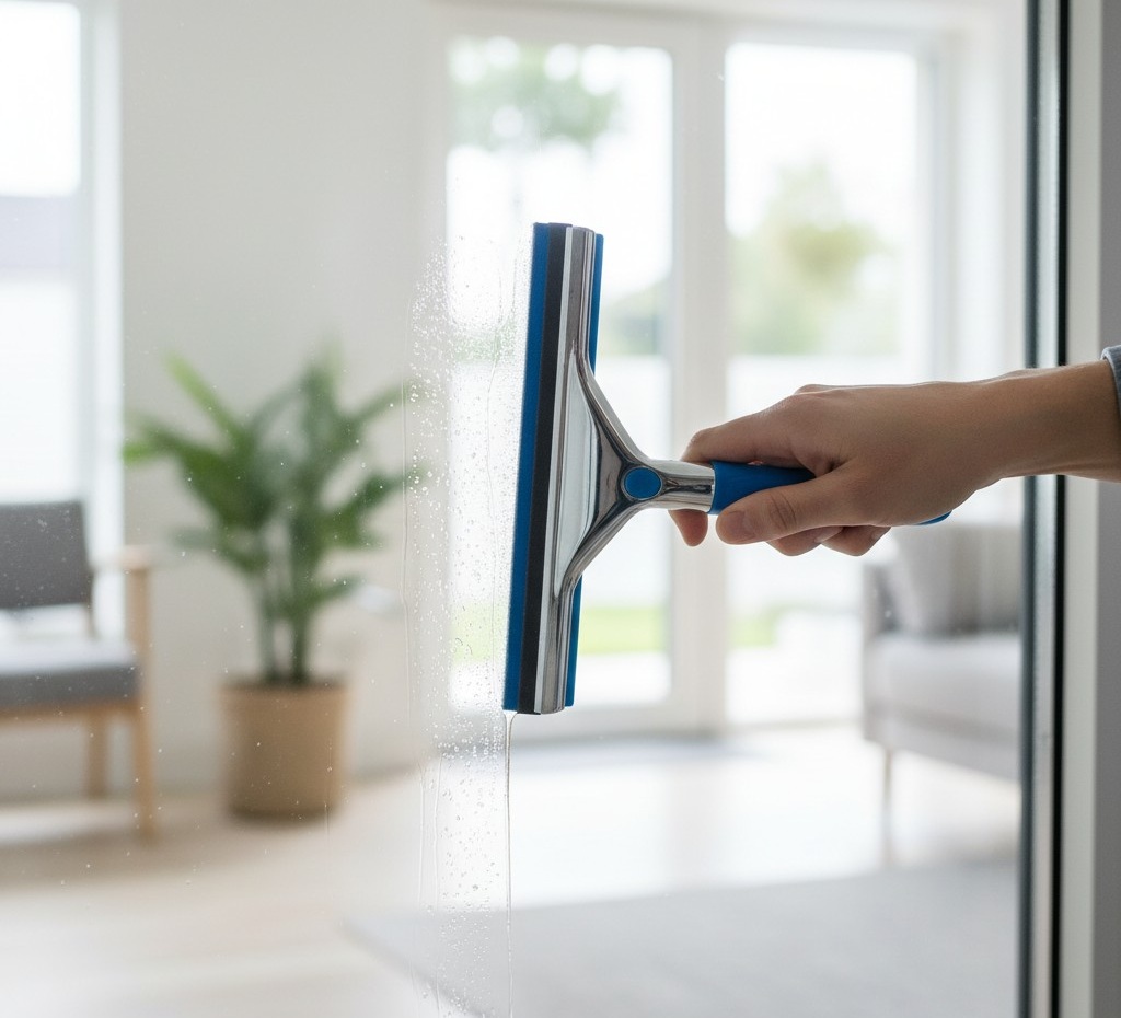 Interior glass doors shining after cleaning and maintenance | How to Clean Interior Glass Doors and Keep Them Spotless