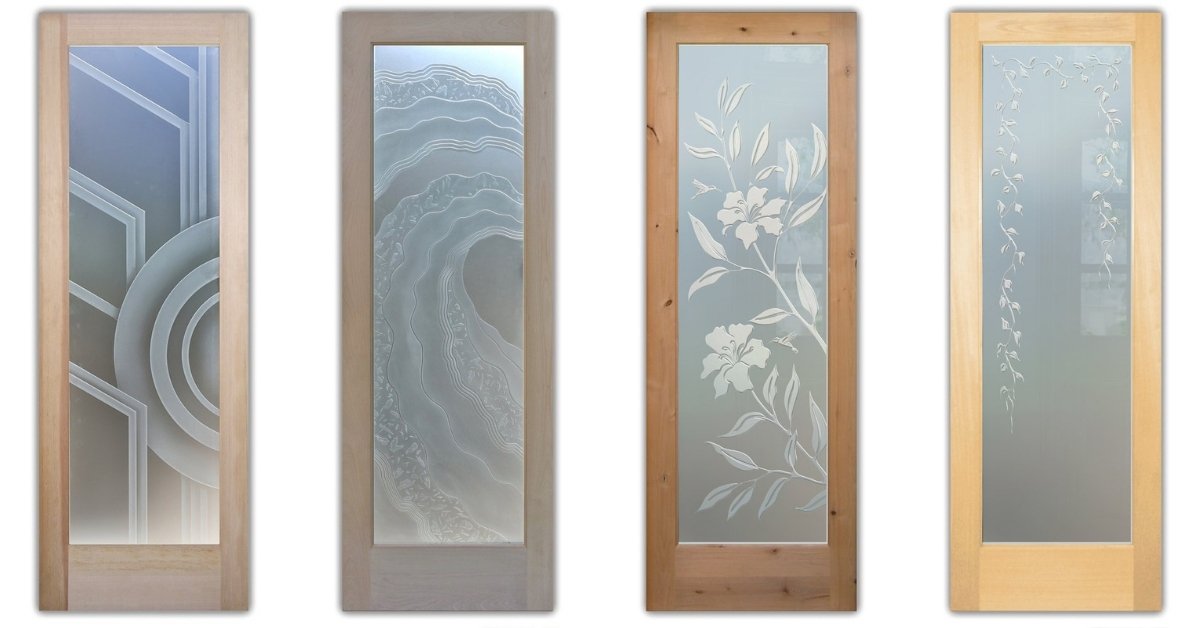 Custom carved glass for new installation or replacement.