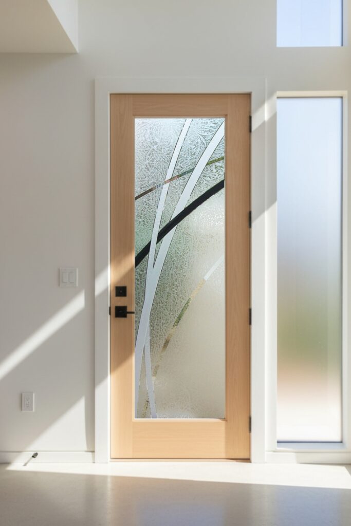 Front Doors with a Stained Glass Look