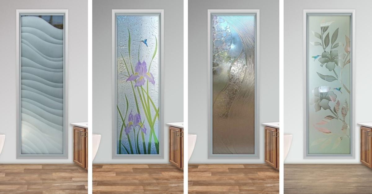 Decorative glass window options made by expert glass artisans at Sans Soucie Art Glass