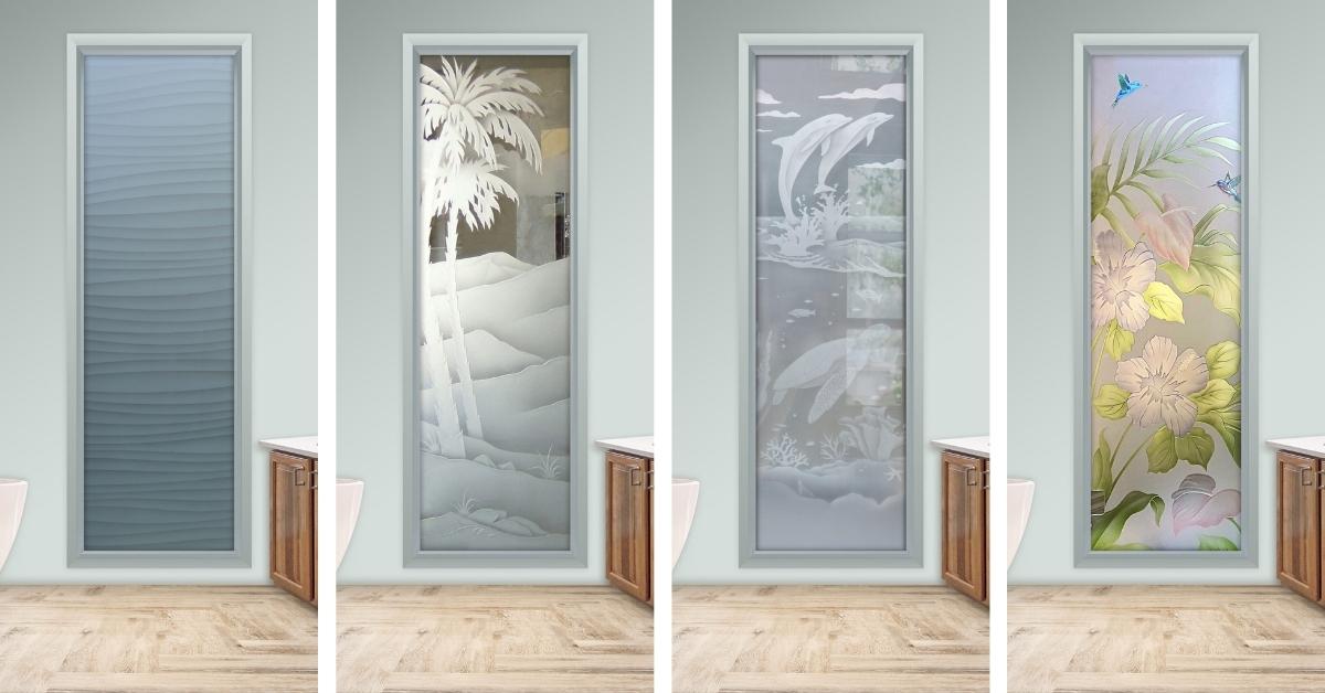 Frosted glass window collection