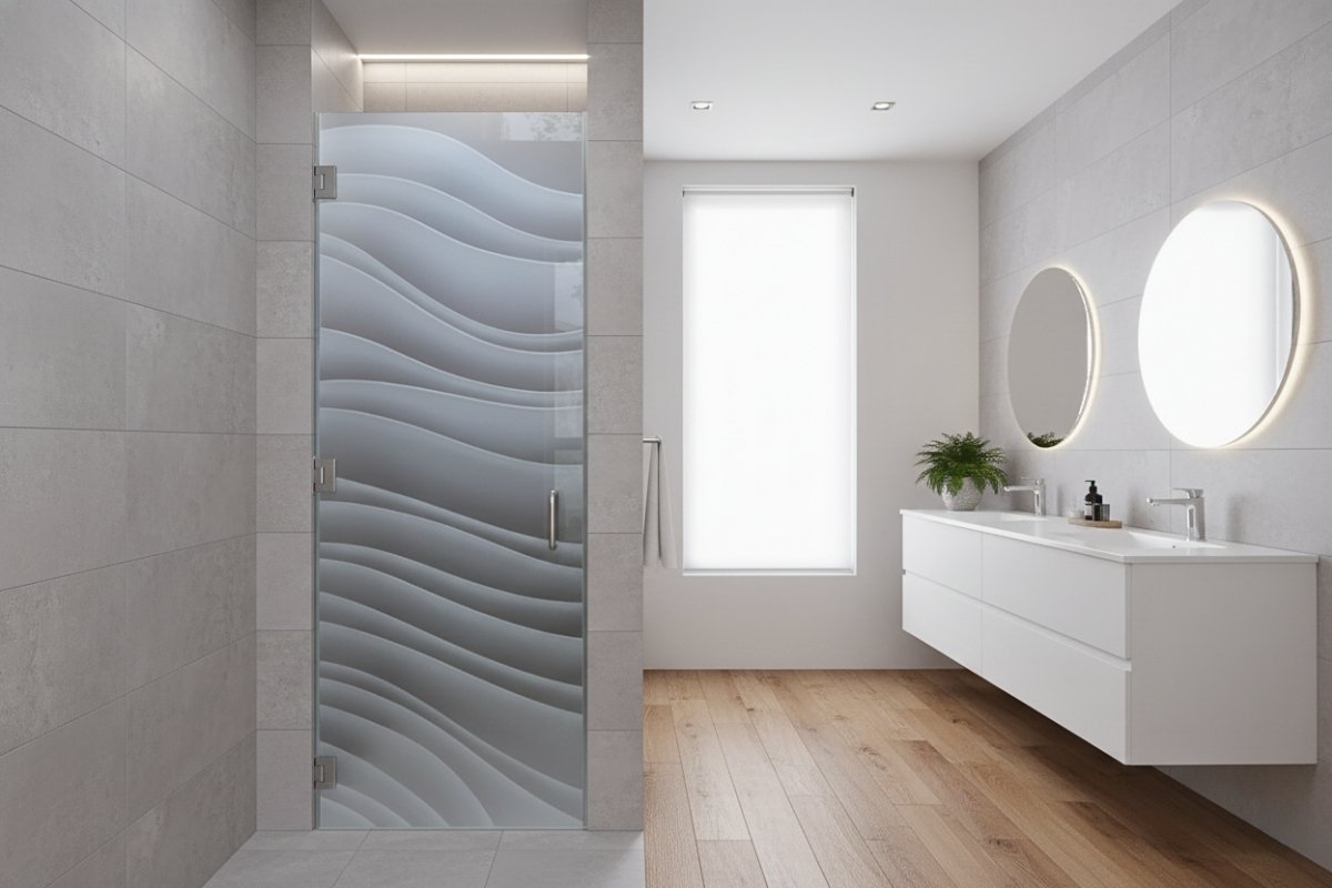 Timeless glass shower design: Dreamy Waves